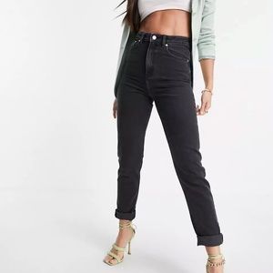 ASOS Farleigh black/charcoal mom jeans 30W 30L
